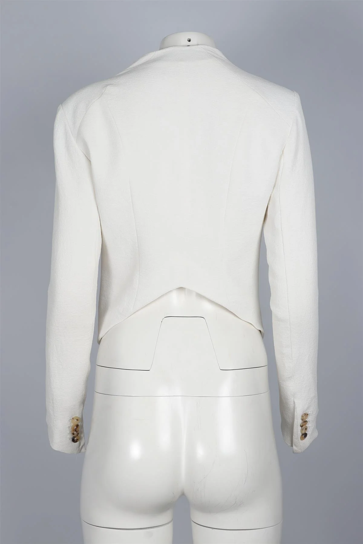 HELMUT LANG WHITE WOVEN JACKET UK 6 - Image 4