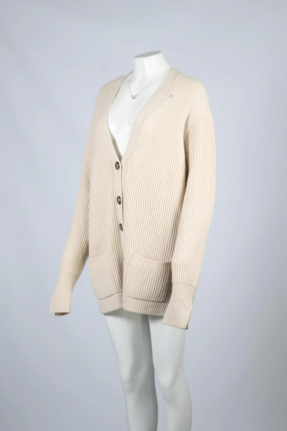 HELMUT LUNG WOOL CARDIGAN MEDIUM - Image 3