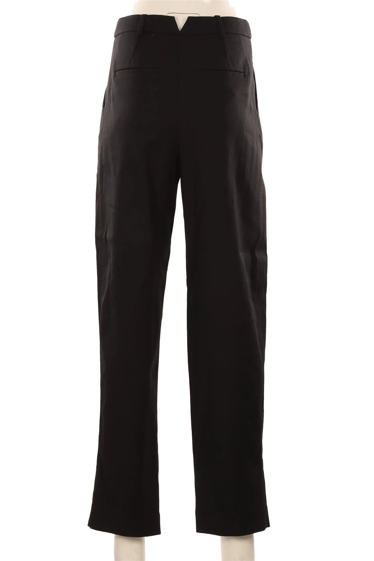 HELSA BLACK COTTON BARREL LEG PANTS XXSMALL - Image 3