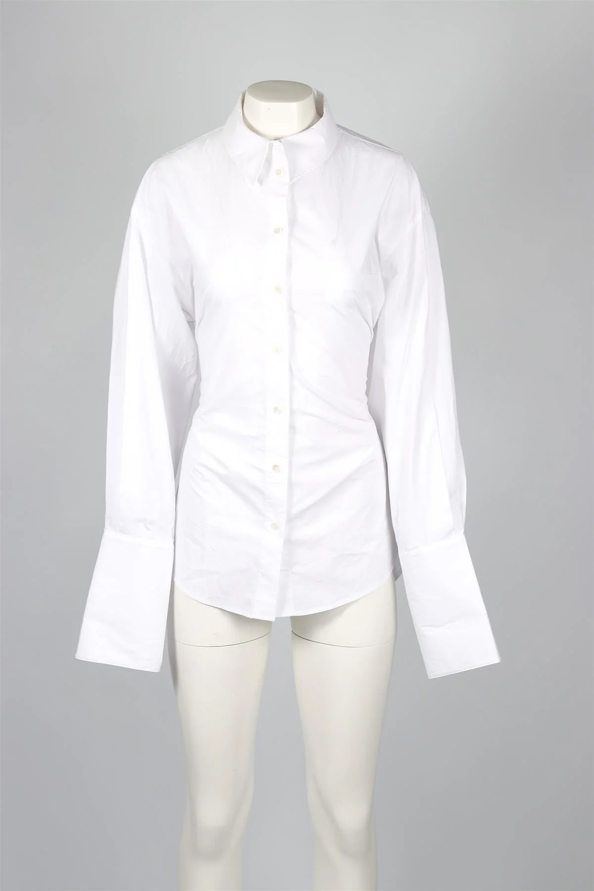 HELSA WHITE COTTON SHIRT SMALL - Image 2