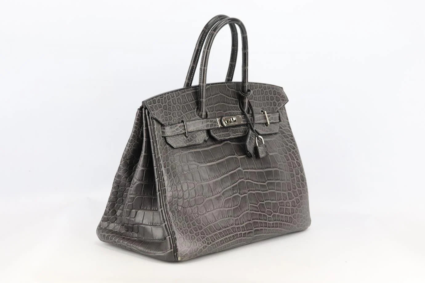 HERMÈS 2010 BIRKIN 35CM MATTE ALLIGATOR MISSISSIPPIENSIS LEATHER BAG - Image 5