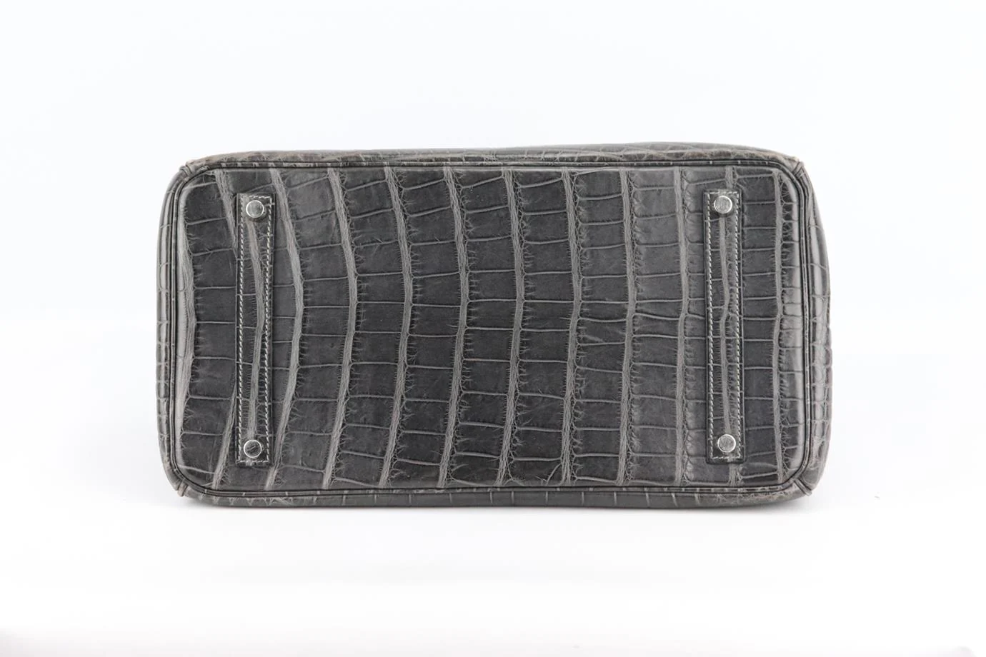 HERMÈS 2010 BIRKIN 35CM MATTE ALLIGATOR MISSISSIPPIENSIS LEATHER BAG - Image 6