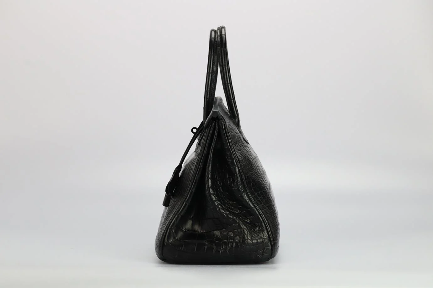 HERMÈS 2010 BIRKIN 35CM SO BLACK MATTE ALLIGATOR BAG - Image 4