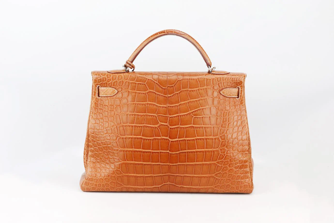 HERMÈS 2010 KELLY 40CM MATTE ALLIGATOR MISSISSIPPIENSIS LEATHER BAG - Image 4