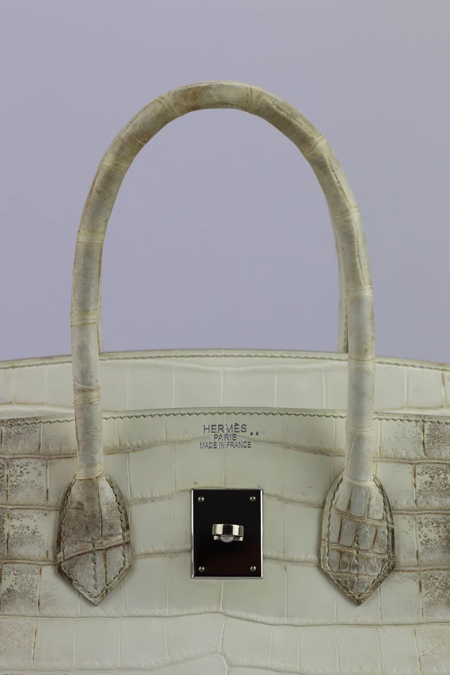 HERMÈS 2011 BIRKIN 35CM HIMALAYAN MATTE NILOTICUS CROCODILE BAG - Image 8