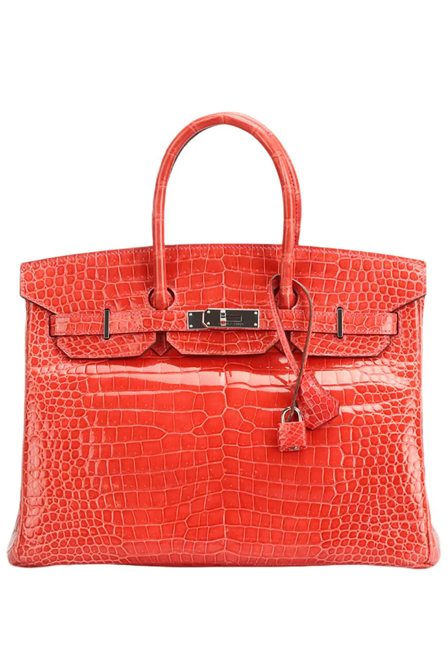 HERMÈS 2011 BIRKIN 35CM SHINY POROSUS CROCODILE LEATHER BAG - Image 13