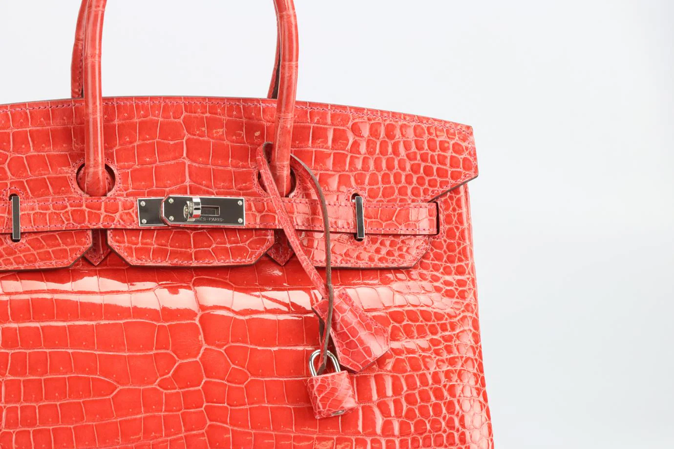 HERMÈS 2011 BIRKIN 35CM SHINY POROSUS CROCODILE LEATHER BAG - Image 14