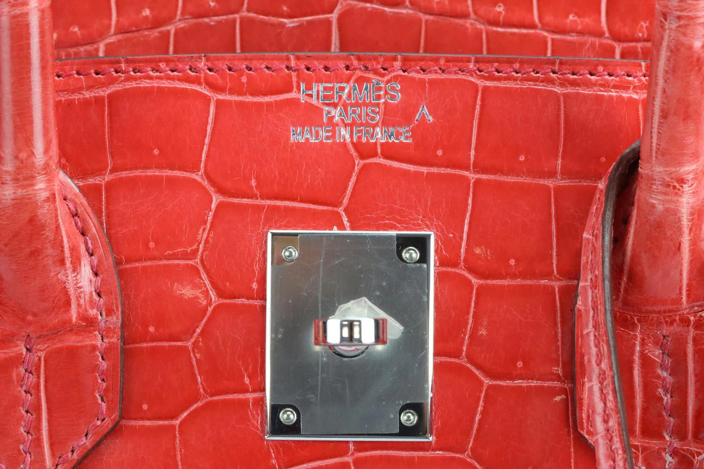 HERMÈS 2011 BIRKIN 35CM SHINY POROSUS CROCODILE LEATHER BAG - Image 22