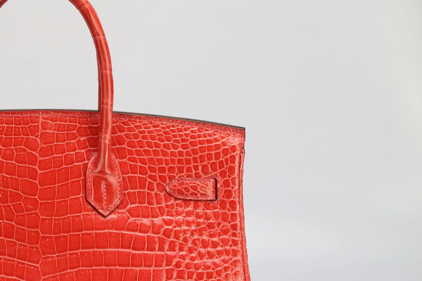HERMÈS 2011 BIRKIN 35CM SHINY POROSUS CROCODILE LEATHER BAG - Image 7