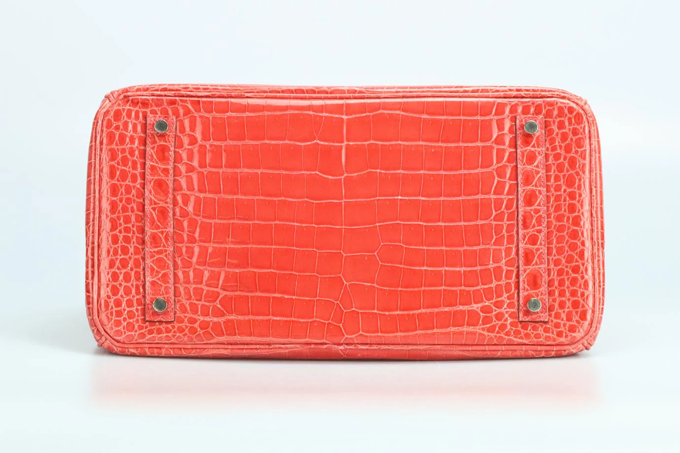 HERMÈS 2011 BIRKIN 35CM SHINY POROSUS CROCODILE LEATHER BAG - Image 8