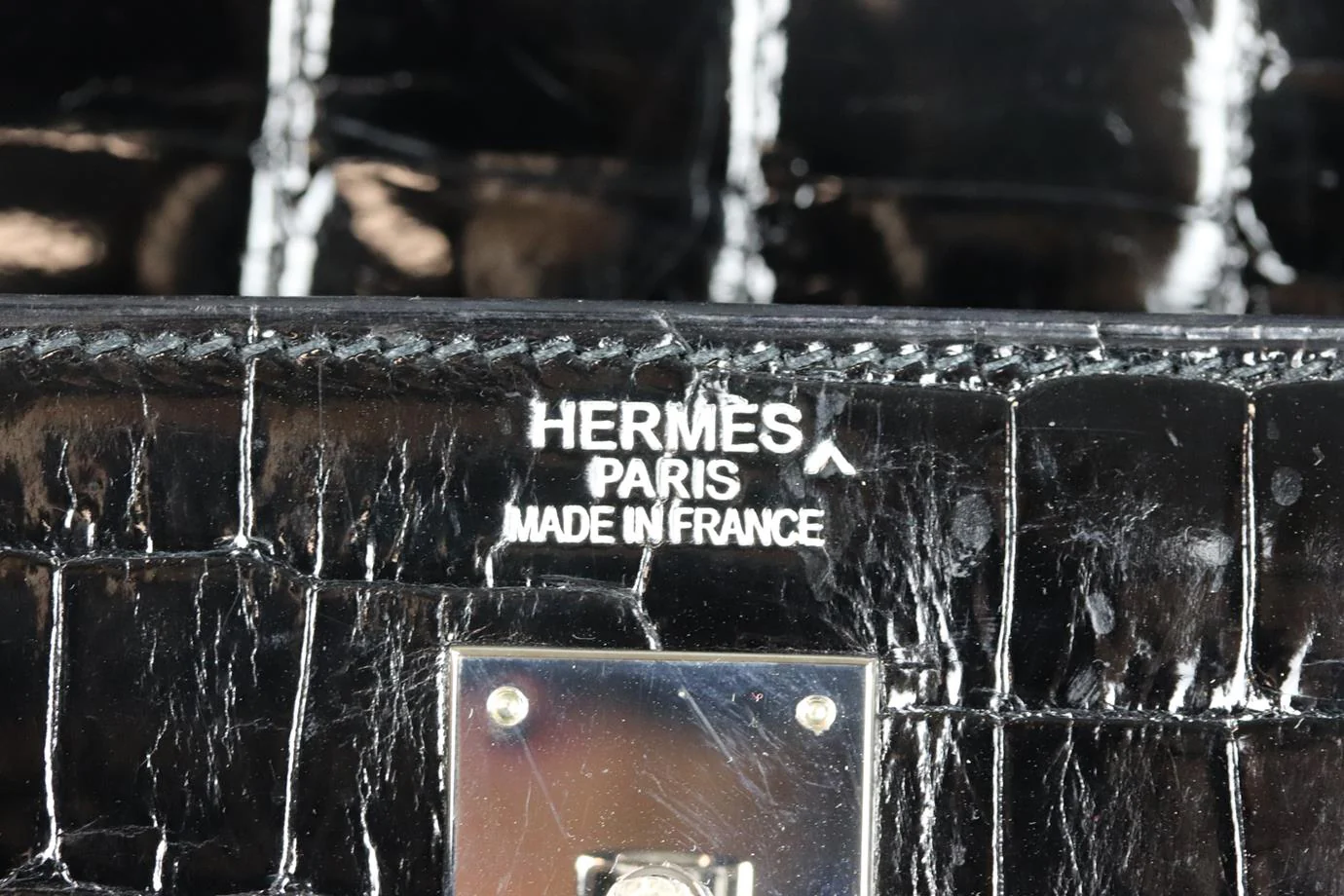 HERMÈS 2011 KELLY SELLIER 40CM CROCODILE PRORSUS LEATHER BAG - Image 12