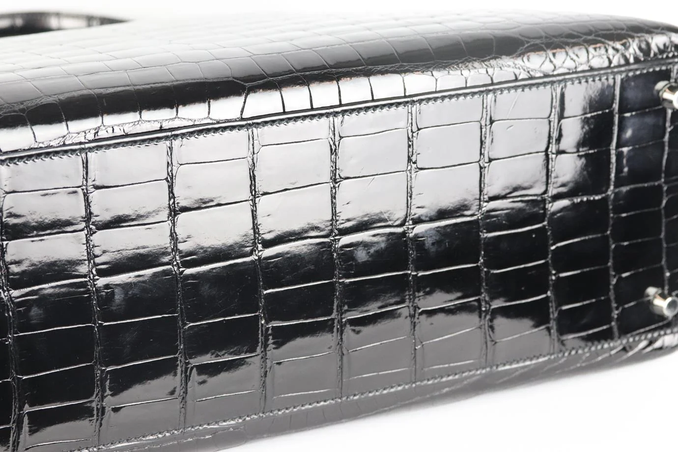 HERMÈS 2011 KELLY SELLIER 40CM CROCODILE PRORSUS LEATHER BAG - Image 8