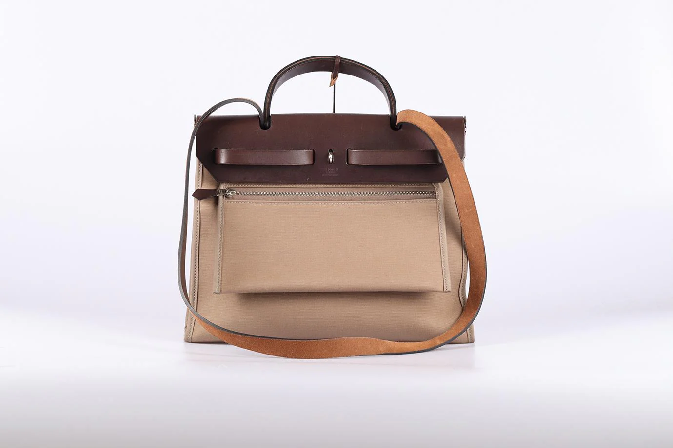 HERMES 2013 HERBAG CANVAS AND LEATHER BACKPACK - Image 4