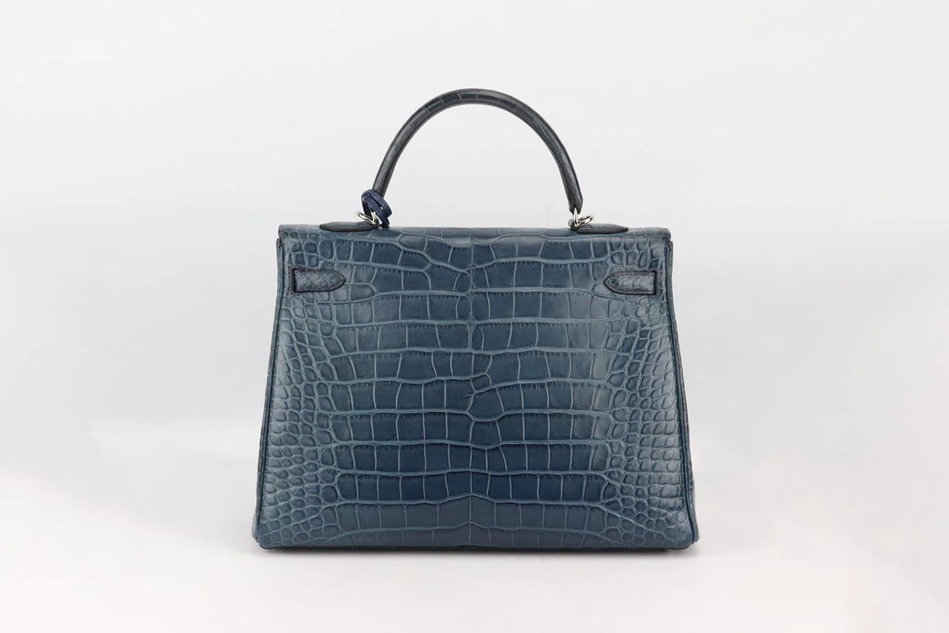 HERMÈS 2013 KELLY 35CM BI-COLOUR MATTE ALLIGATOR MISSISSIPPIENSIS LEATHER BAG - Image 4