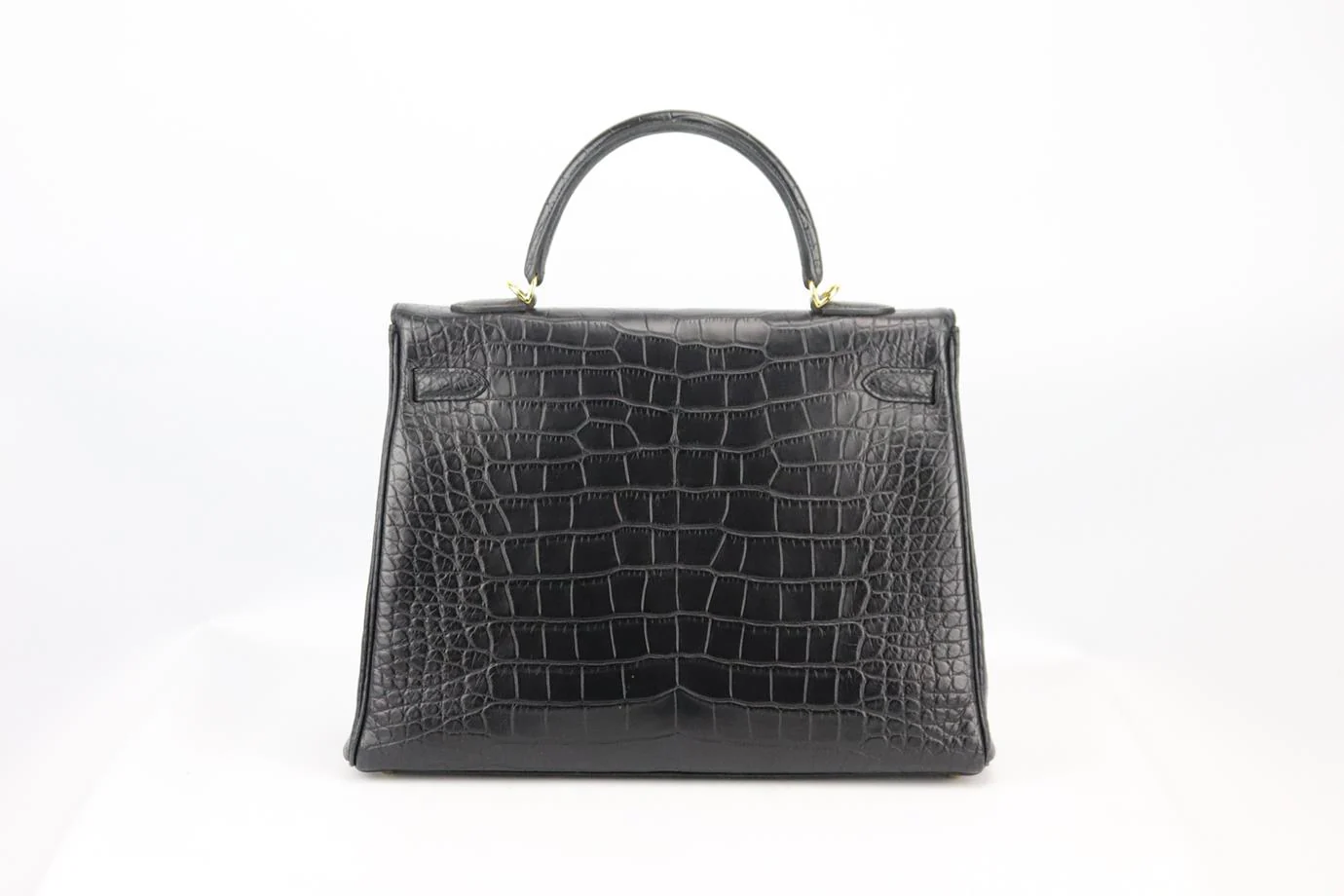 HERMÈS 2013 KELLY 35CM MATTE ALLIGATOR MISSISSIPPIENSIS LEATHER BAG - Image 4