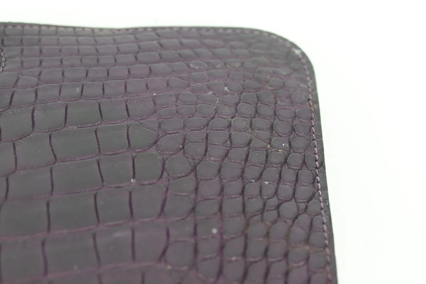 HERMÈS 2014 DOGON DUO ALLIGATOR MISSISSIPPIENSIS AND LEATHER WALLET - Image 7