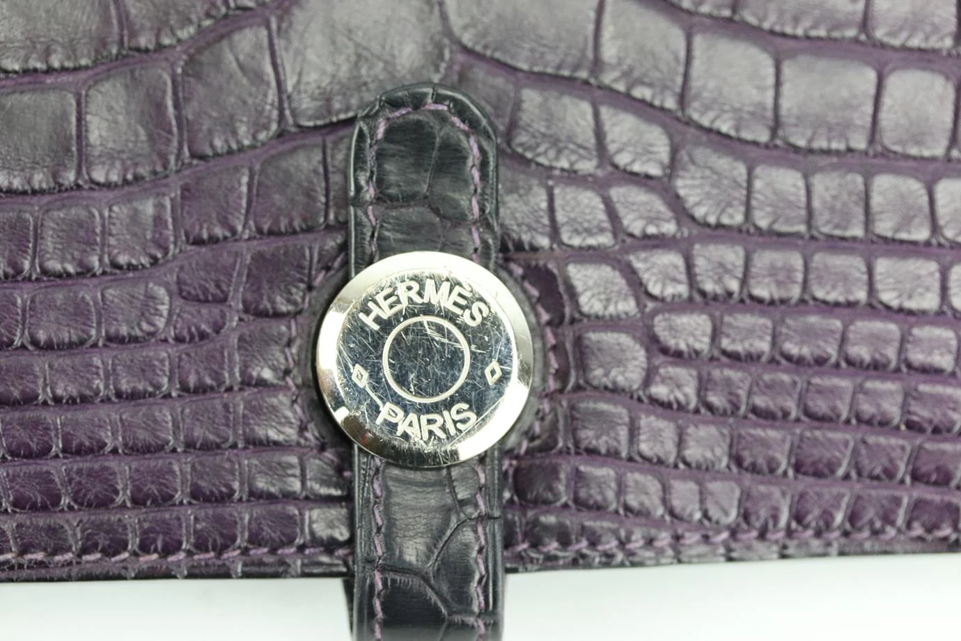 HERMÈS 2014 DOGON DUO ALLIGATOR MISSISSIPPIENSIS AND LEATHER WALLET - Image 8