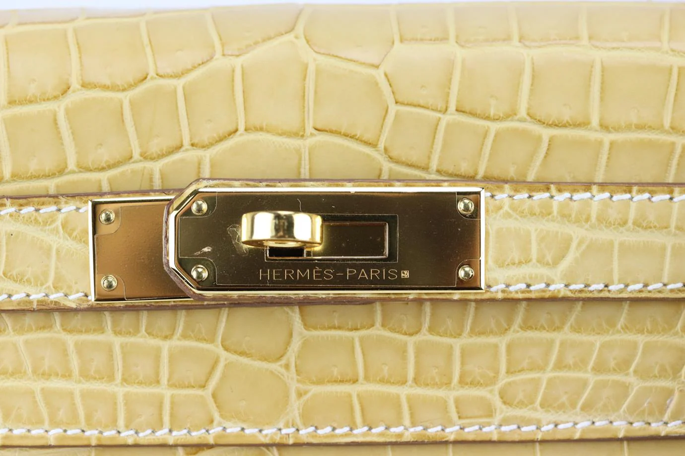 HERMÈS 2014 KELLY RETOURNE 28CM MATTE NILOTICUS CROCODILE LEATHER BAG - Image 10