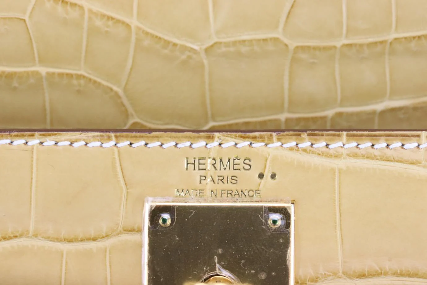 HERMÈS 2014 KELLY RETOURNE 28CM MATTE NILOTICUS CROCODILE LEATHER BAG - Image 12