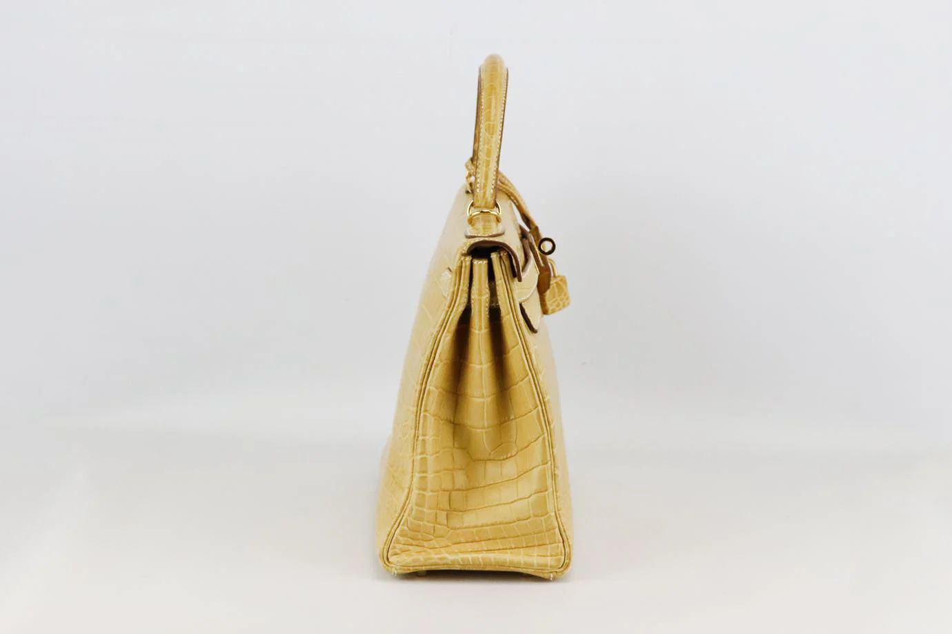HERMÈS 2014 KELLY RETOURNE 28CM MATTE NILOTICUS CROCODILE LEATHER BAG - Image 3