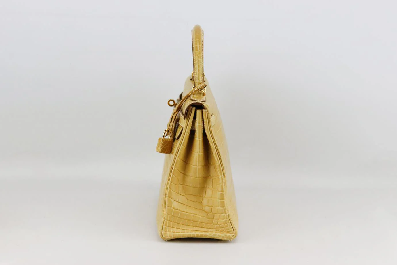 HERMÈS 2014 KELLY RETOURNE 28CM MATTE NILOTICUS CROCODILE LEATHER BAG - Image 5