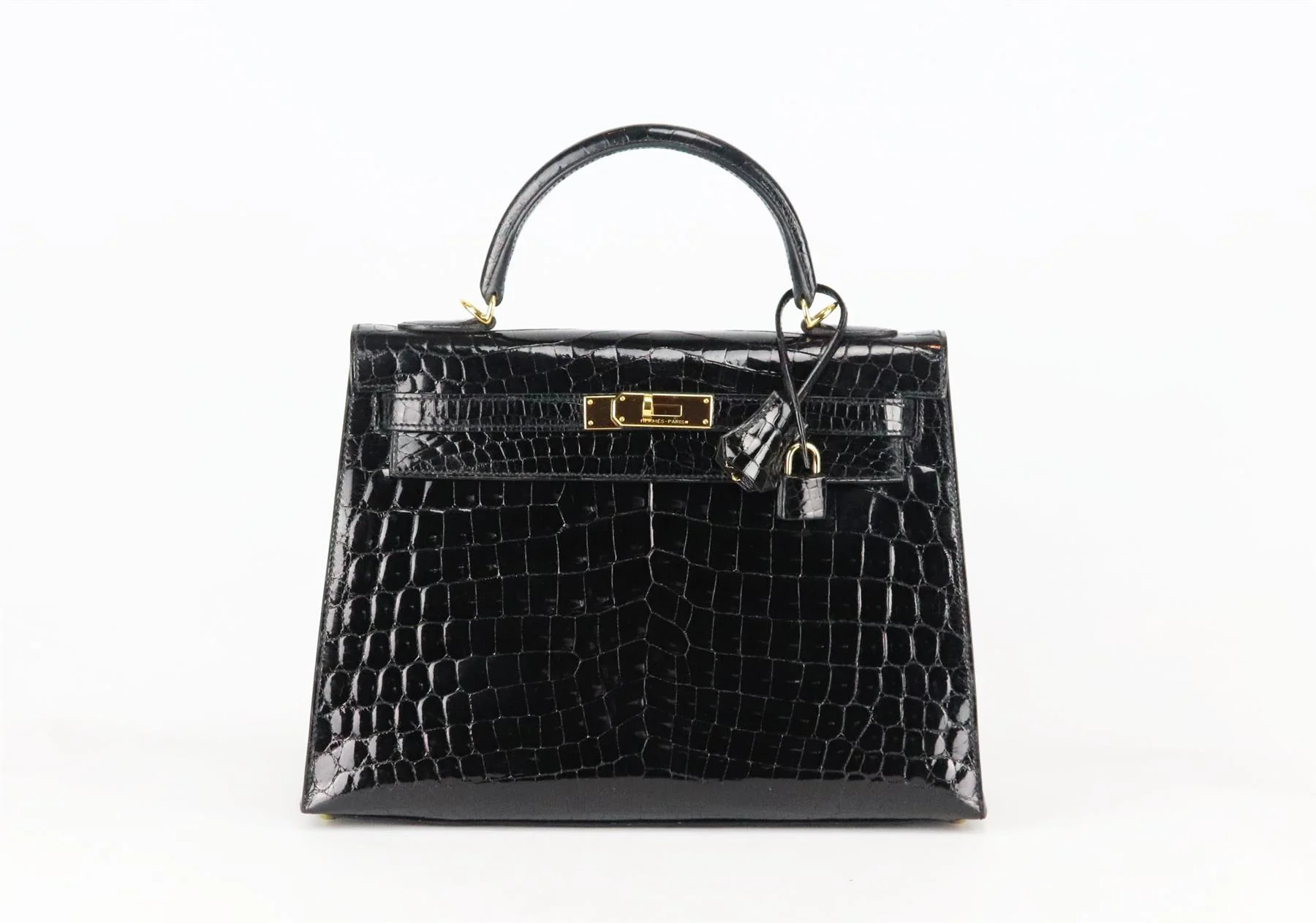 HERMÈS 2014 KELLY SELLIER 32CM POROSUS CROCODILE LEATHER BAG - Image 2