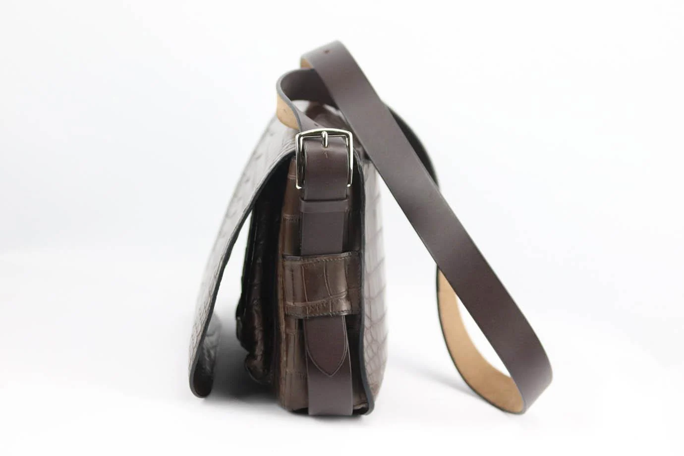 HERMÈS 2015 BARDA 30CM MATTE NILOTICUS CROCODILE SHOULDER BAG - Image 7