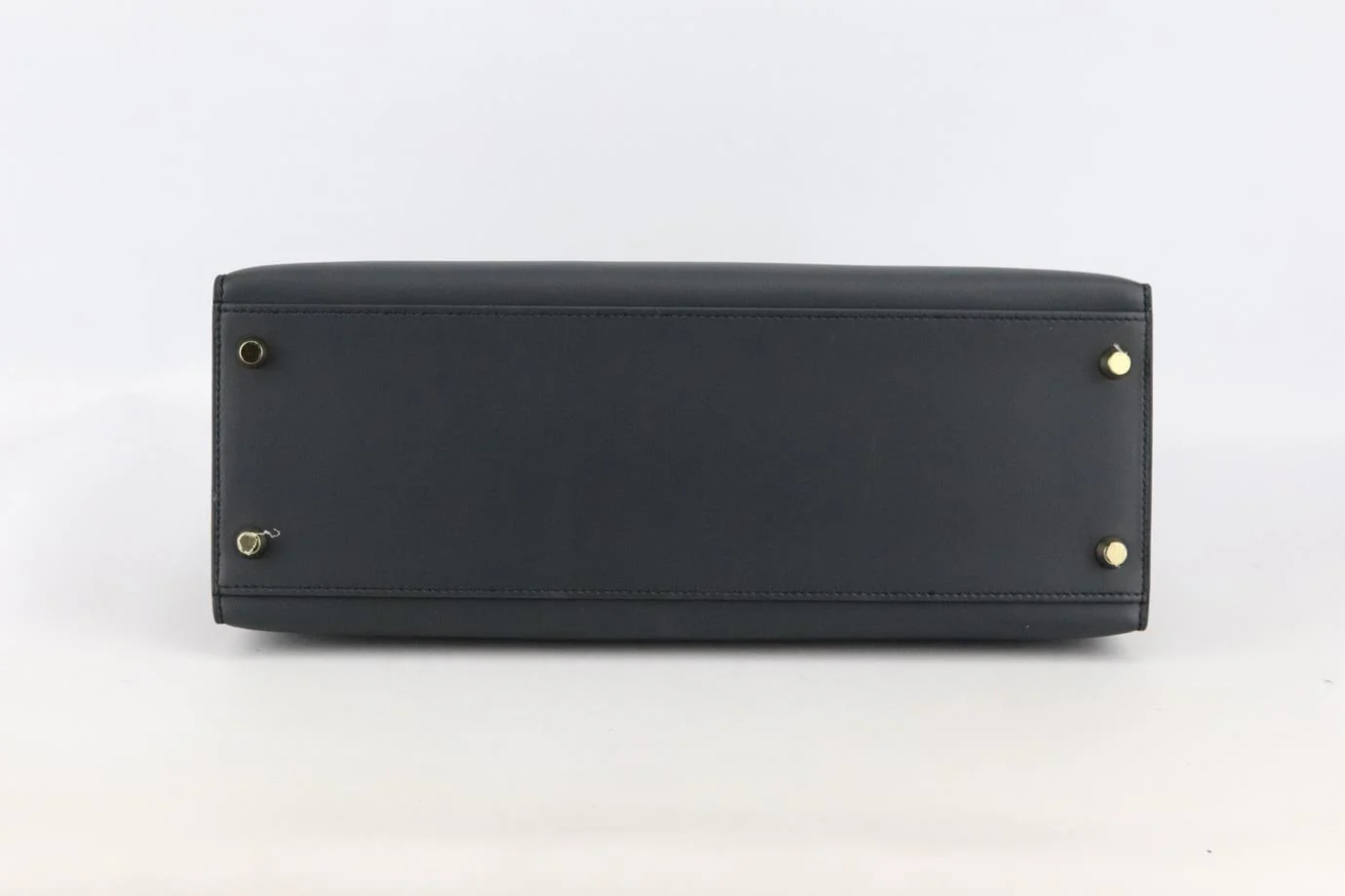 HERMÈS 2015 KELLY SELLIER 32CM SOMBRERO LEATHER BAG - Image 6