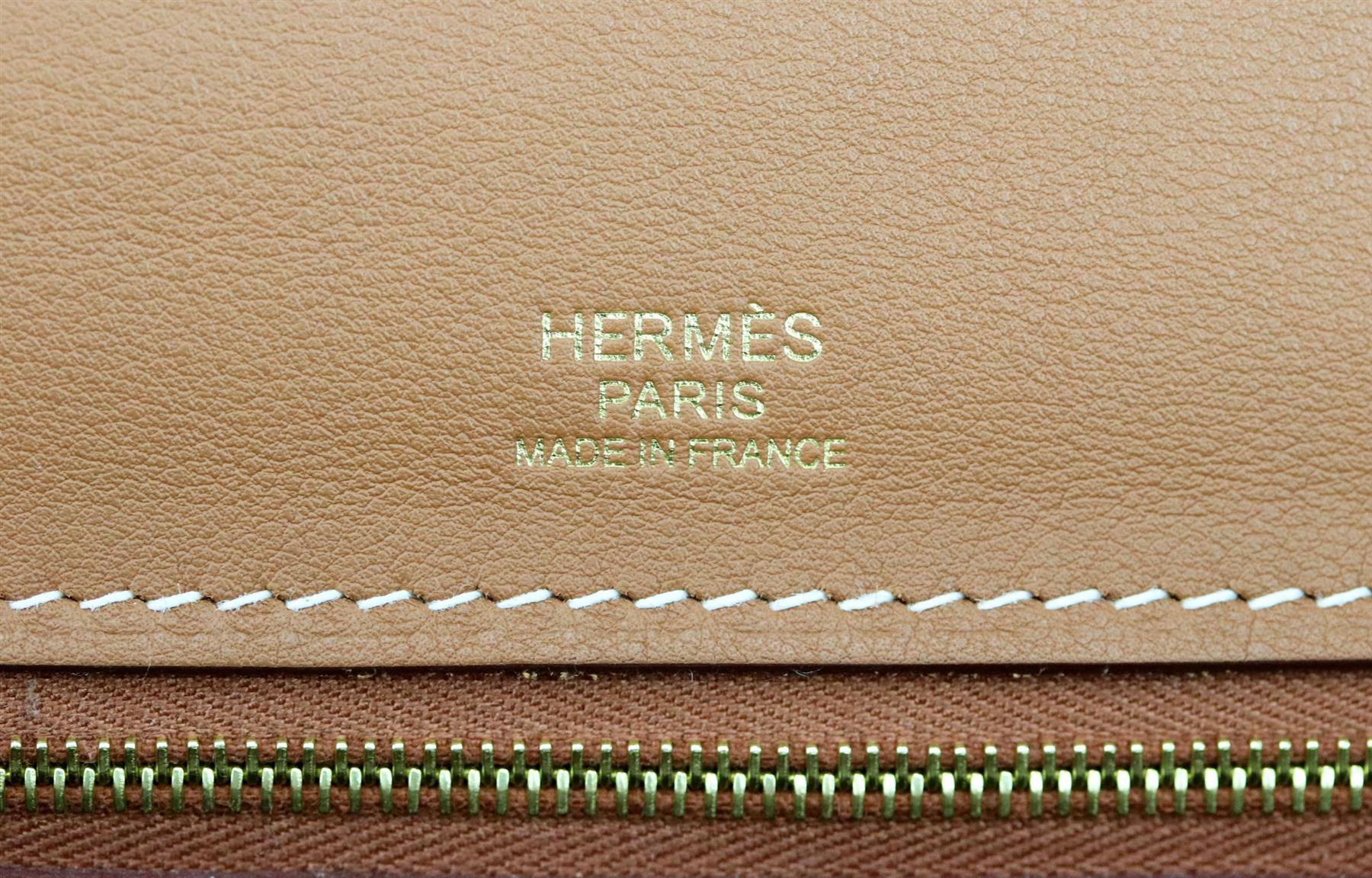 HERMÈS 2019 24/24 35CM TAURILLON MAURICE AND SWIFT LEATHER HANDBAG - Image 8