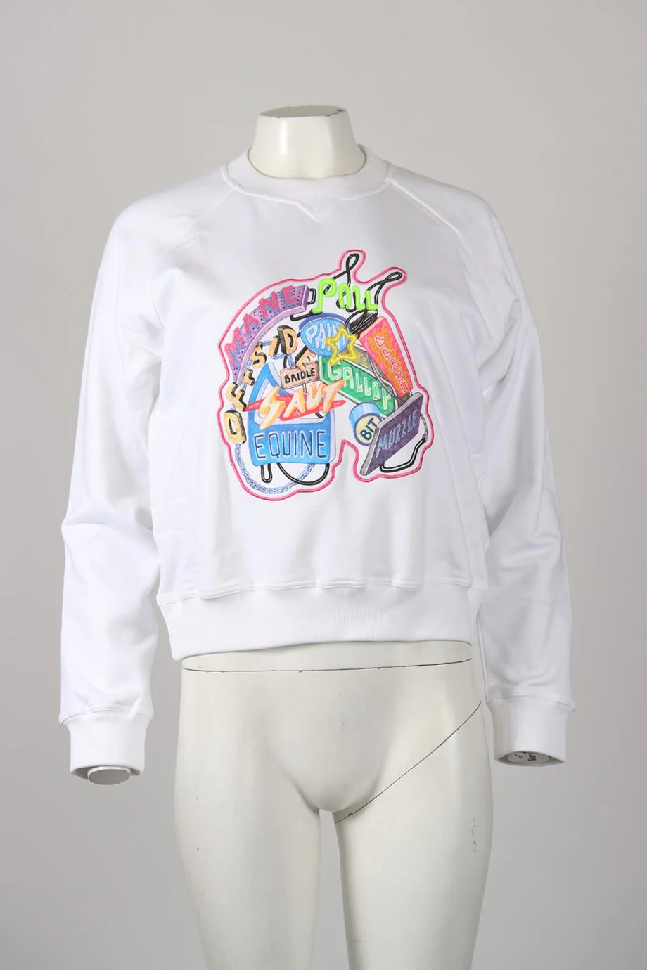 HERMÈS 2023 CHEVALOSCOPE COTTON SWEATSHIRT FR 40 UK 12 - Image 2