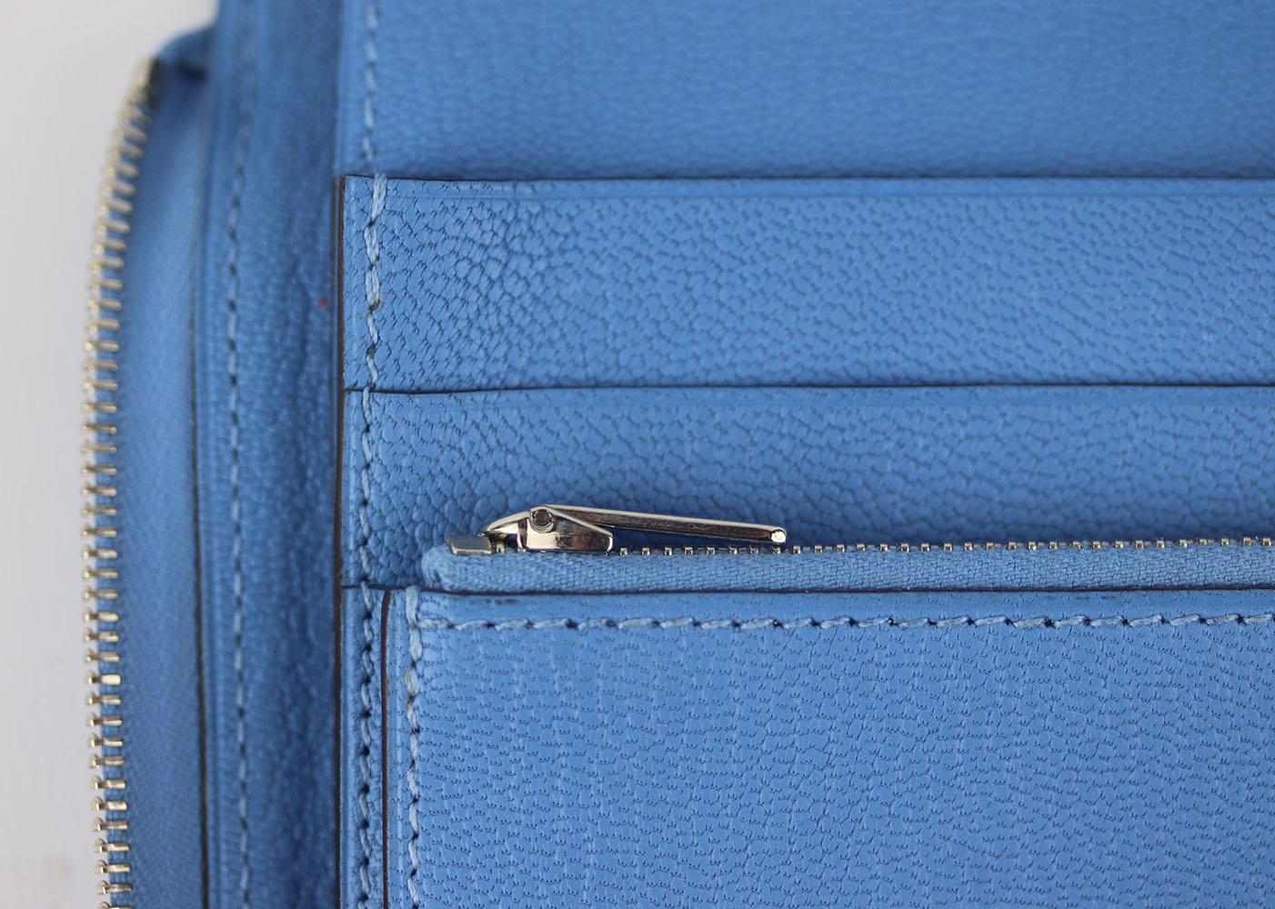 HERMÈS AZAP GM ZIPPED CLASSIC TOGO CALFSKIN LEATHER WALLET - Image 9