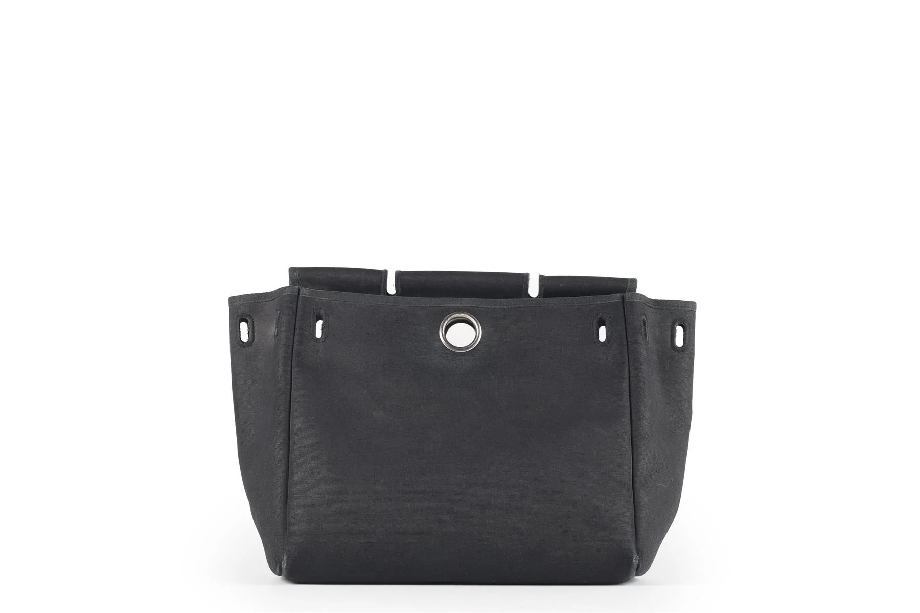 HERMÈS BLACK 2001 HERBAG 2 IN 1 CANVAS AND LEATHER BACKPACK - Image 12