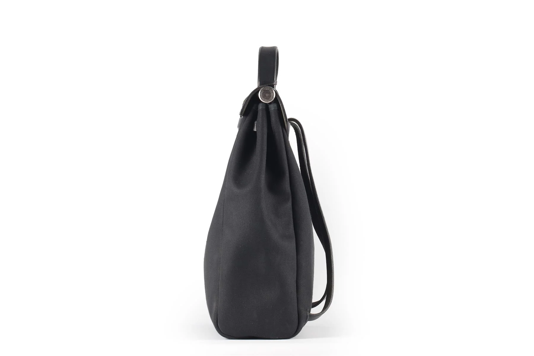 HERMÈS BLACK 2001 HERBAG 2 IN 1 CANVAS AND LEATHER BACKPACK - Image 5