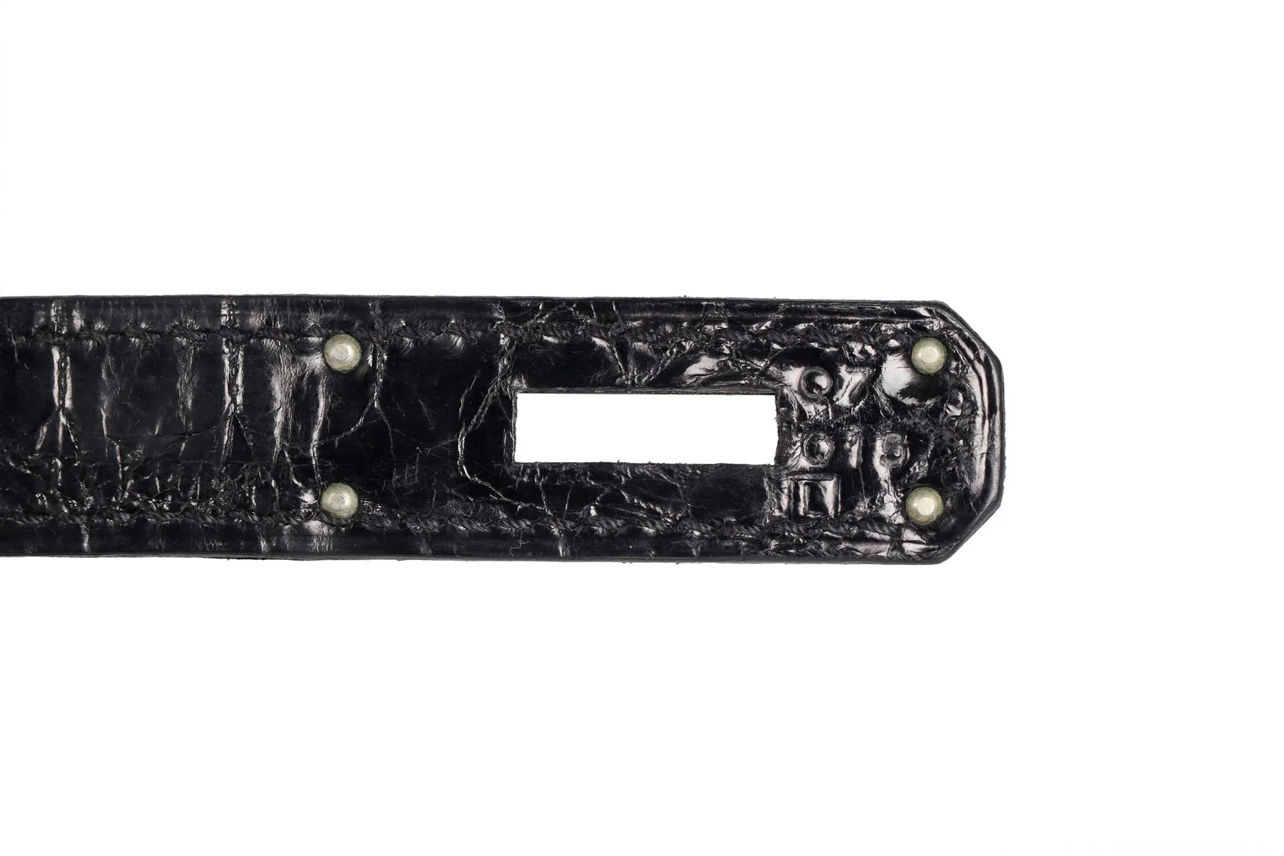 HERMÈS BLACK 2008 BIRKIN 40CM CROCODILE POROSUS BAG IN NOIR - Image 11