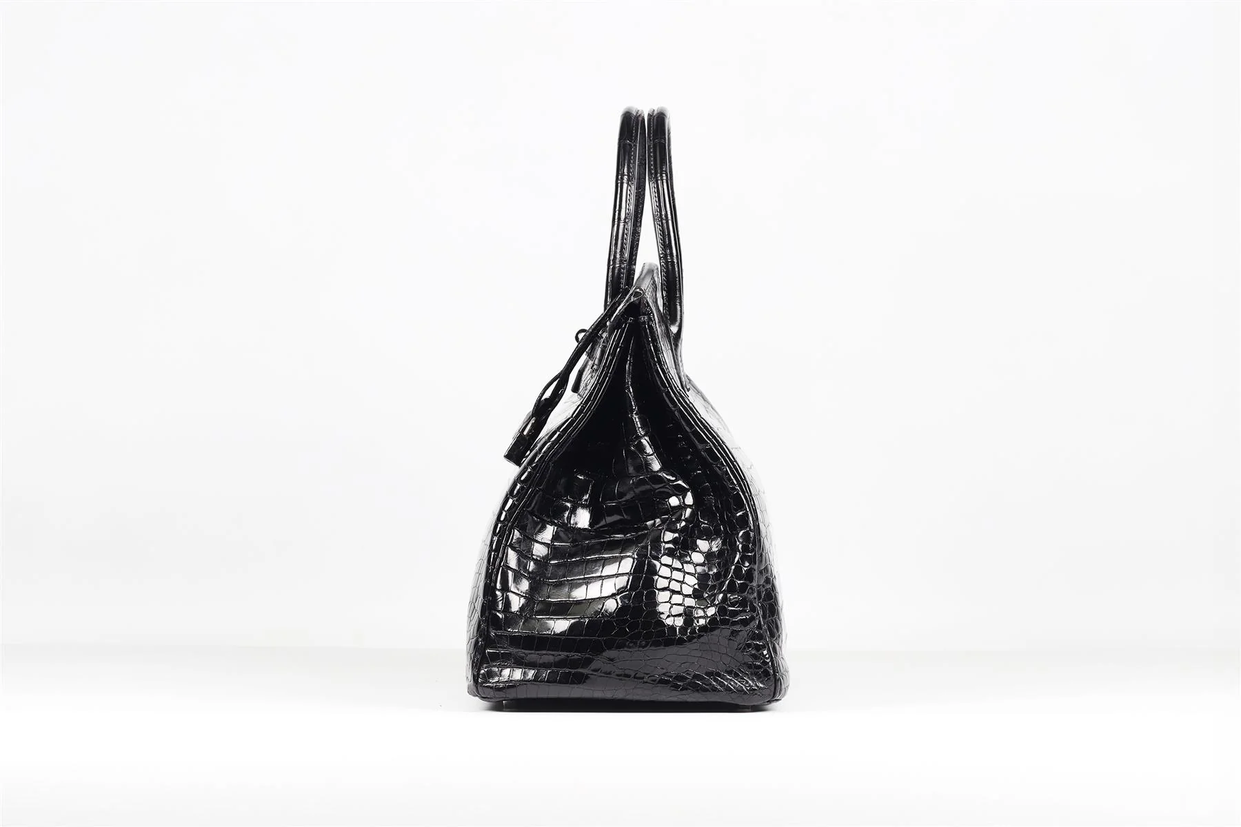 HERMÈS BLACK 2008 BIRKIN 40CM CROCODILE POROSUS BAG IN NOIR - Image 5