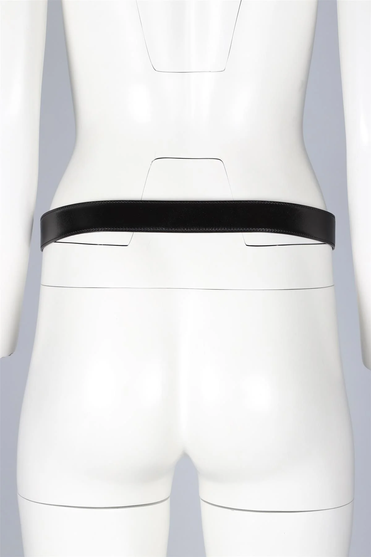 HERMÈS BLACK 2008 CONSTANCE H 32MM LEATHER WAIST BELT 80 CM - Image 9
