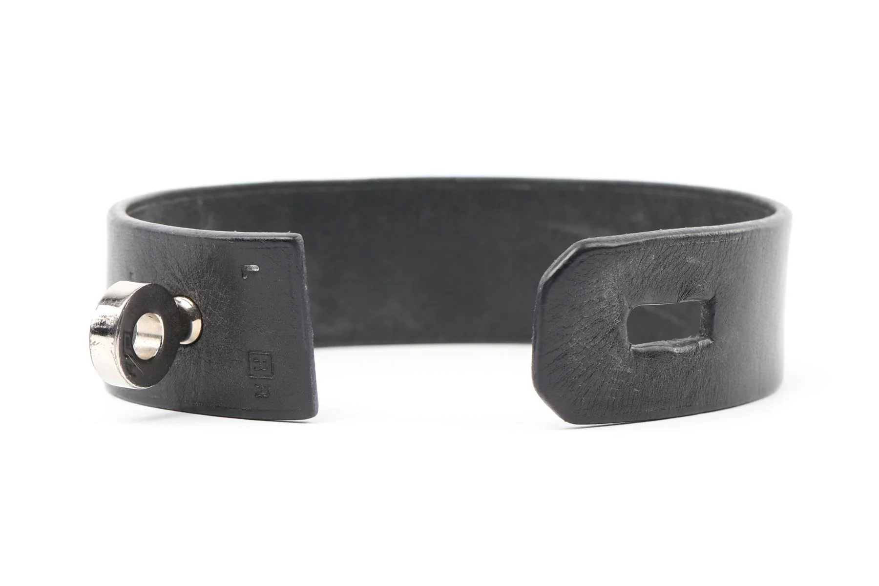 HERMÈS BLACK 2014 HIP HOP LEATHER BRACELET - Image 6
