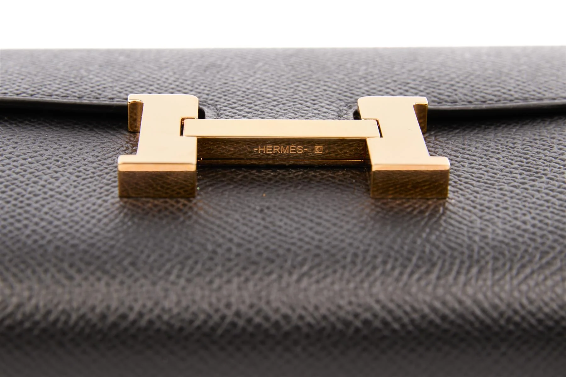 HERMÈS BLACK 2020 CONSTANCE COMPACT EPSOM LEATHER WALLET - Image 8