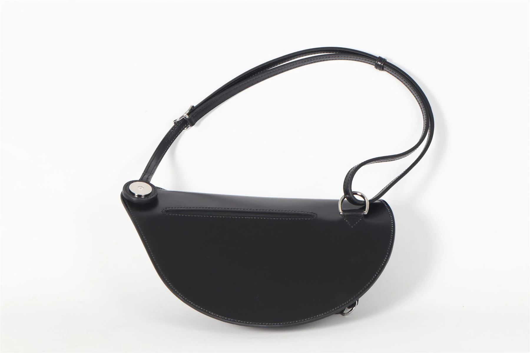 HERMÈS BLACK 2024 PETITE COURSE BOX LEATHER SHOULDER BAG IN NOIR - Image 16