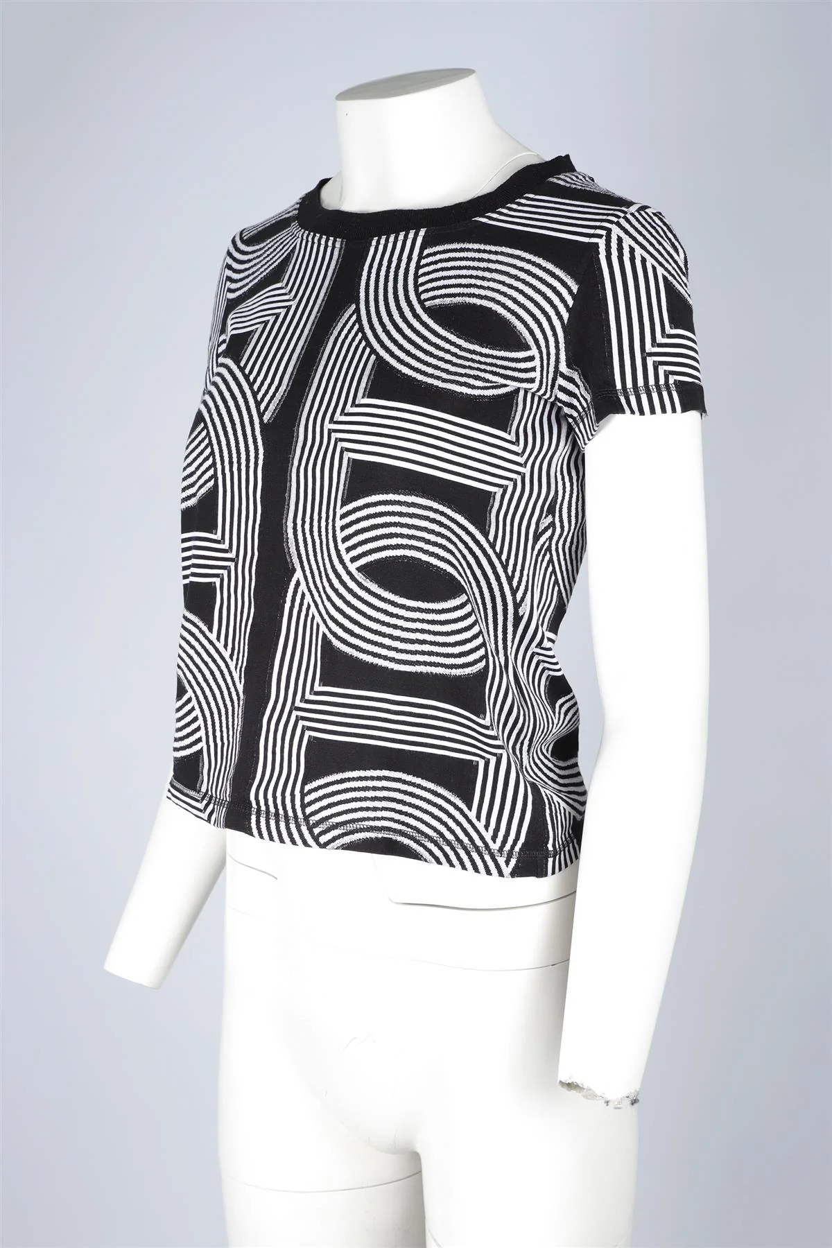 HERMÈS BLACK COTTON T-SHIRT IT 42 UK 10 - Image 3