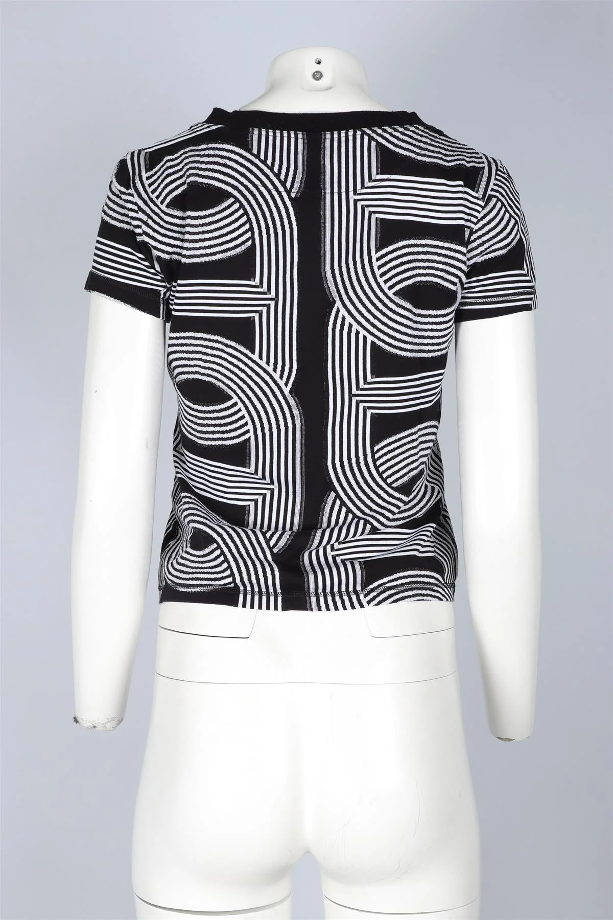 HERMÈS BLACK COTTON T-SHIRT IT 42 UK 10 - Image 4