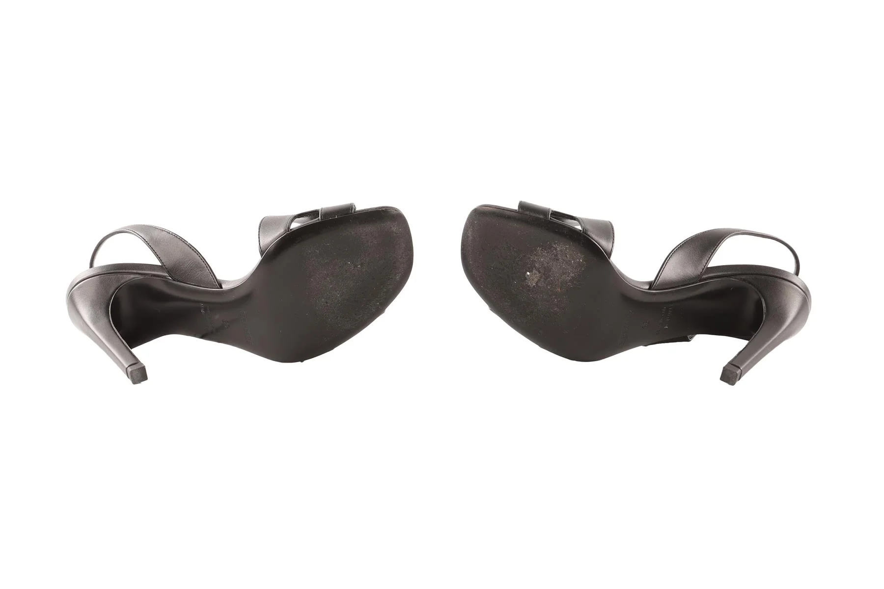 HERMÈS BLACK ELLA LEATHER SANDALS EU 36 UK 3 US 6 - Image 6