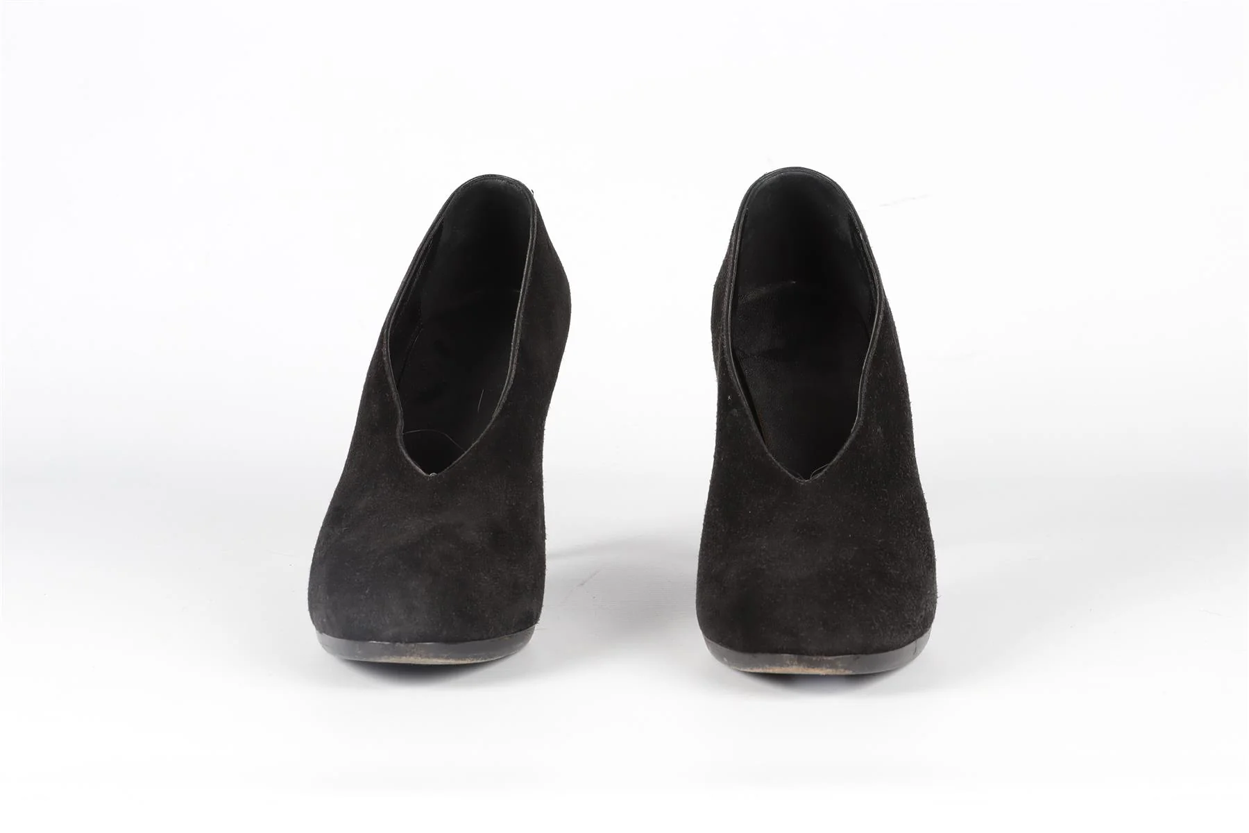 HERMÈS BLACK SUEDE PUMPS EU 38 UK 5 US 8 - Image 3