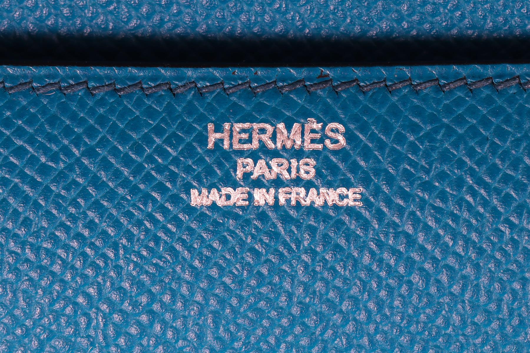 HERMÈS BLUE 2014 CONSTANCE ELAN EPSOM LEATHER SHOULDER BAG - Image 12