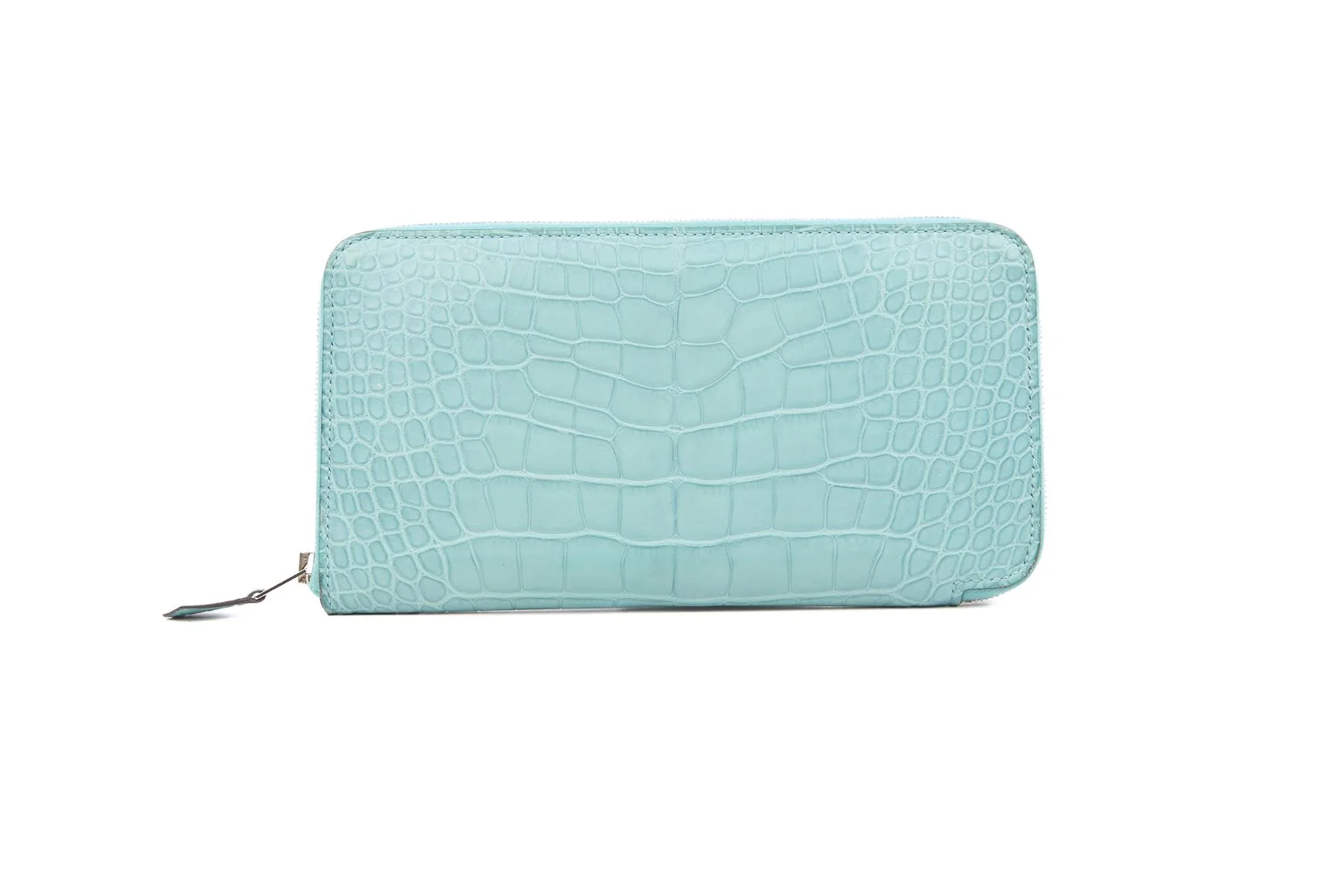 HERMĂS BLUE 2015 AZAP CLASSIC MATTE ALLIGATOR MISSISSIPPIENSIS WALLET - Image 2