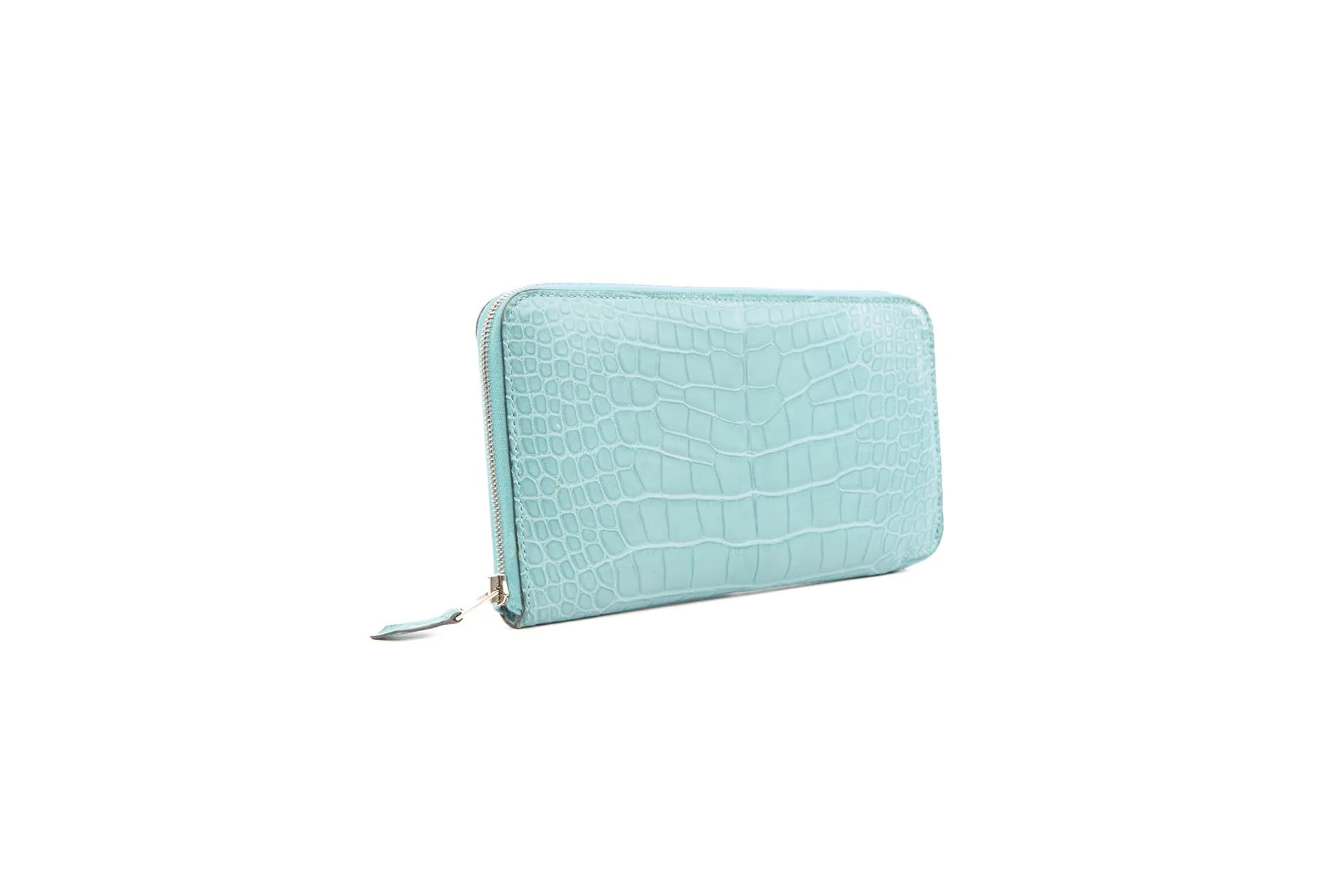 HERMĂS BLUE 2015 AZAP CLASSIC MATTE ALLIGATOR MISSISSIPPIENSIS WALLET - Image 3