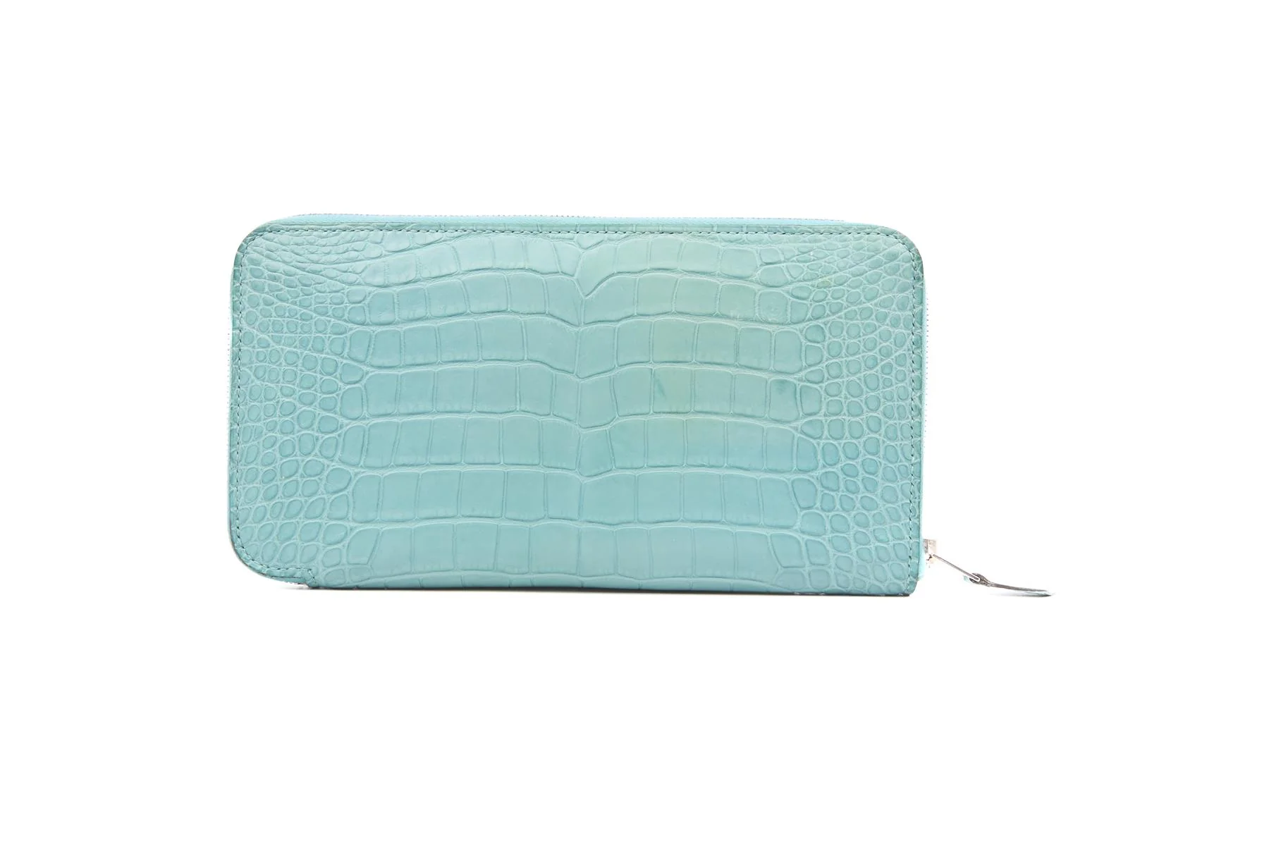 HERMĂS BLUE 2015 AZAP CLASSIC MATTE ALLIGATOR MISSISSIPPIENSIS WALLET - Image 6