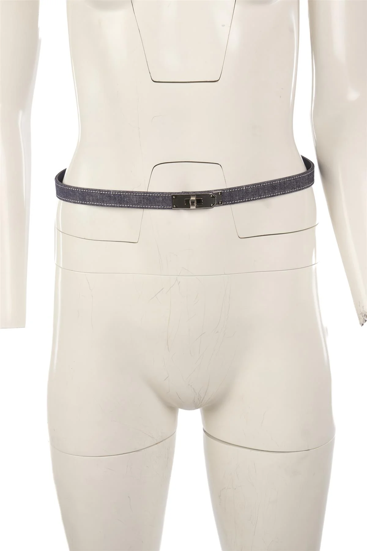 HERMÈS BLUE 2024 KELLY 18 MM DENIM WAIST BELT - Image 10