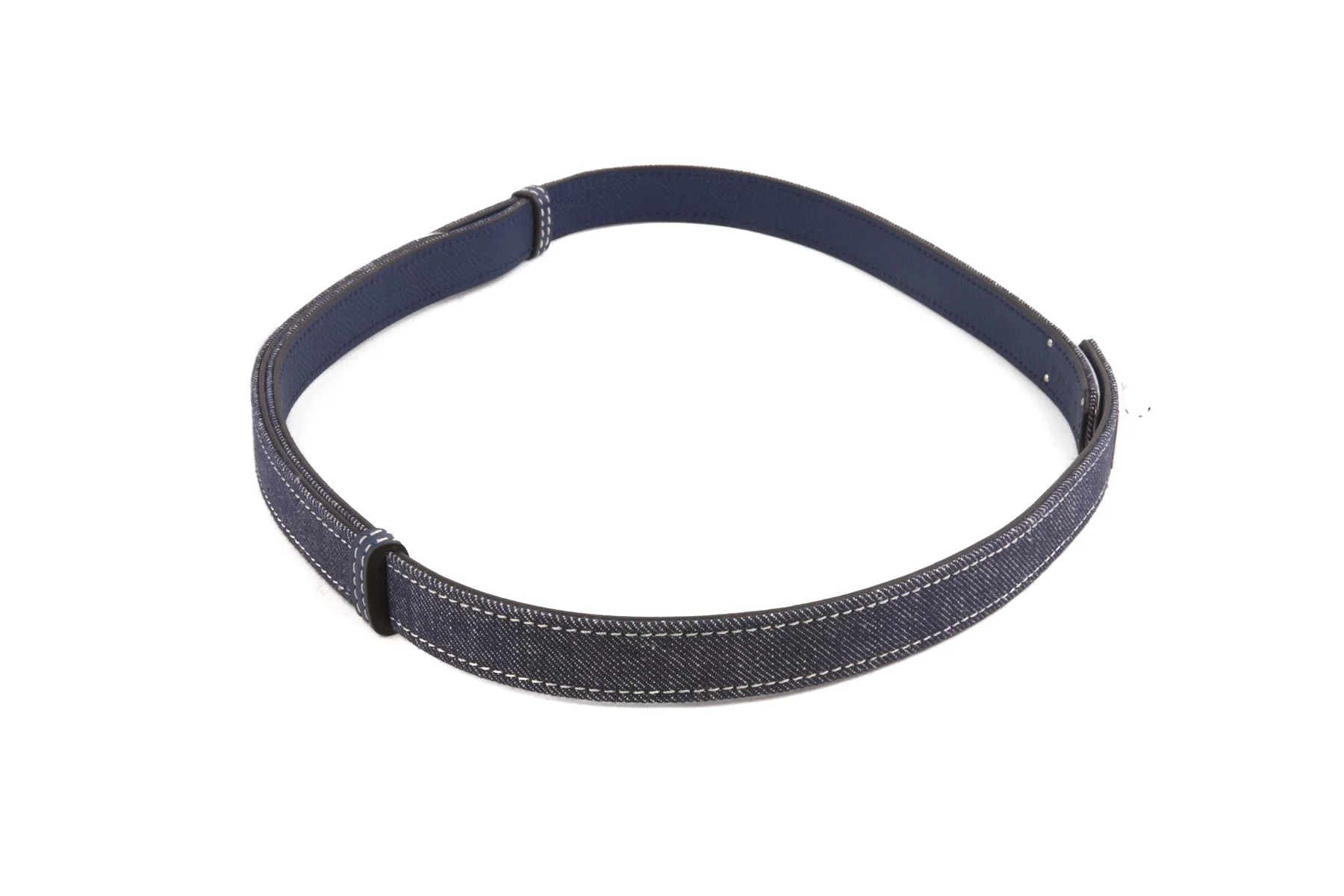 HERMÈS BLUE 2024 KELLY 18 MM DENIM WAIST BELT - Image 5