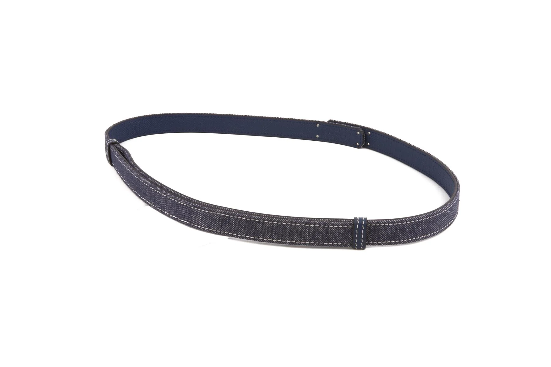 HERMÈS BLUE 2024 KELLY 18 MM DENIM WAIST BELT - Image 6
